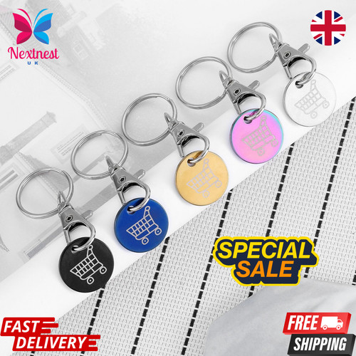 Trolley coin keyring removable - coin,