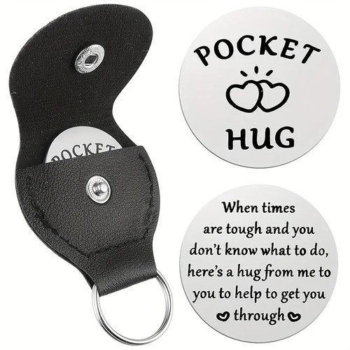 Pocket hug token keyring for - pocket,