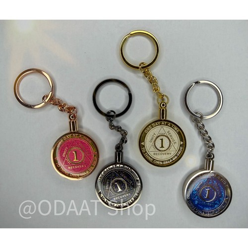 Metal keyring coin holder - aa,