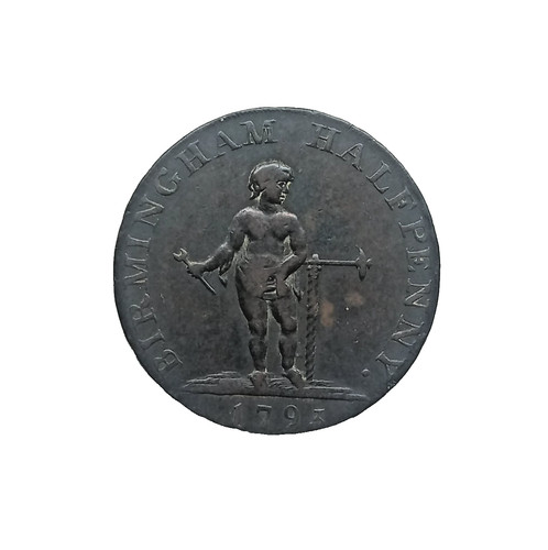 1797 birmingham halfpenny - birmingham,
