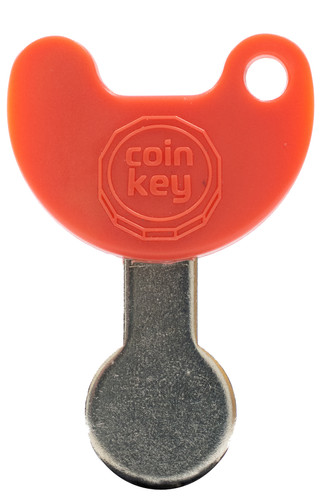 Coin key shopping trolley - coin,