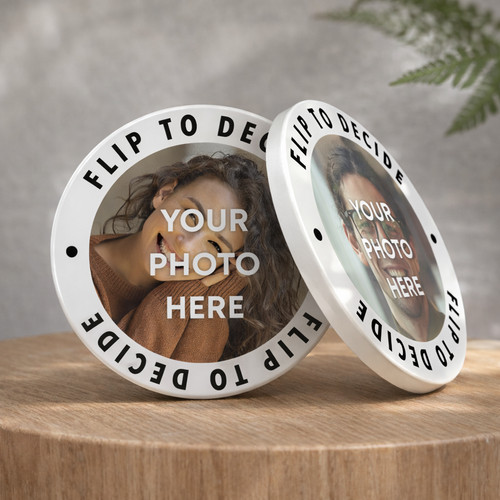 Personalised decision coin - personalised,