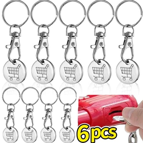 Trolley coin keyring - trolley,