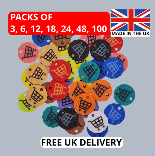 100 shopping trolley - shopping, coin