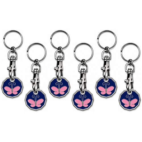 Butterfly design trolley token - design,