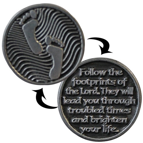 Footprints religious pocket - footprints,