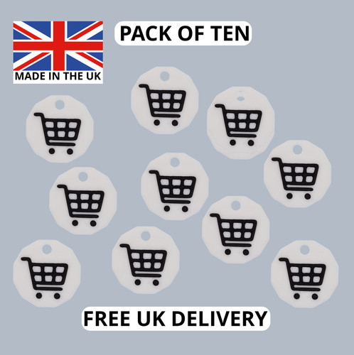 Pack shopping trolley token - 10,