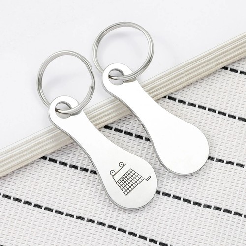 2pcs trolley coin - 2pcs, keyring