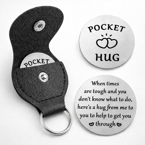 Pocket hug token keyring for - pocket,