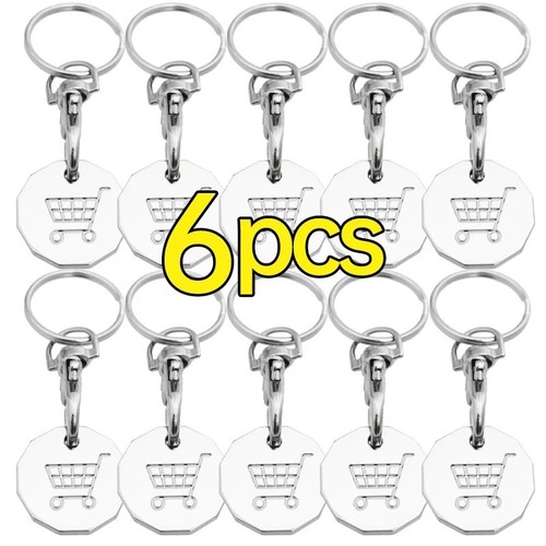 Trolley coin keyring - 6x,